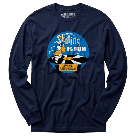 Cam-Ark Roller Rink - Camden, AR - Vintage Roller Rink - Long Sleeve T-Shirt