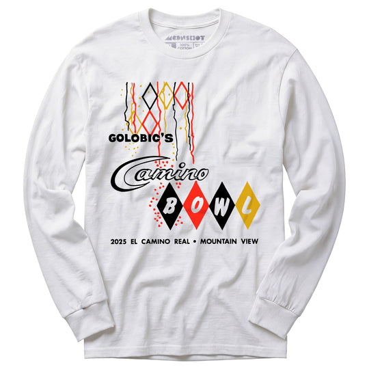 Camino Bowl - Mountain View, CA - Vintage Bowling Alley - Long Sleeve T-Shirt