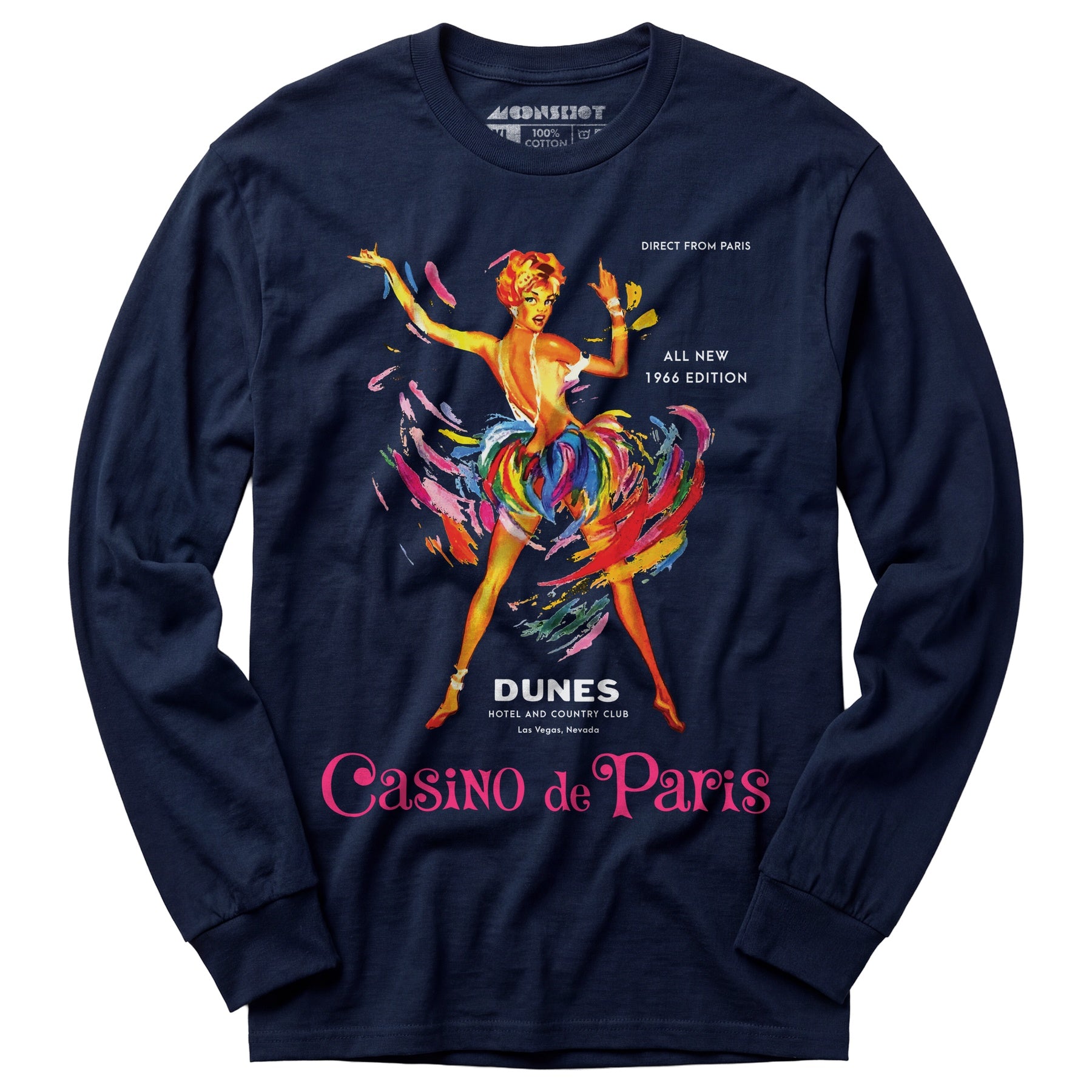 Casino de Paris at The Dunes - Vintage Las Vegas - Long Sleeve T-Shirt