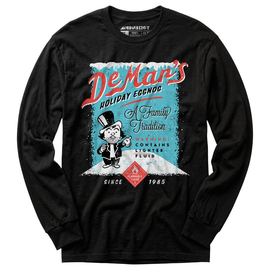 Charles DeMar's Eggnog with Lighter Fluid - Long Sleeve T-Shirt