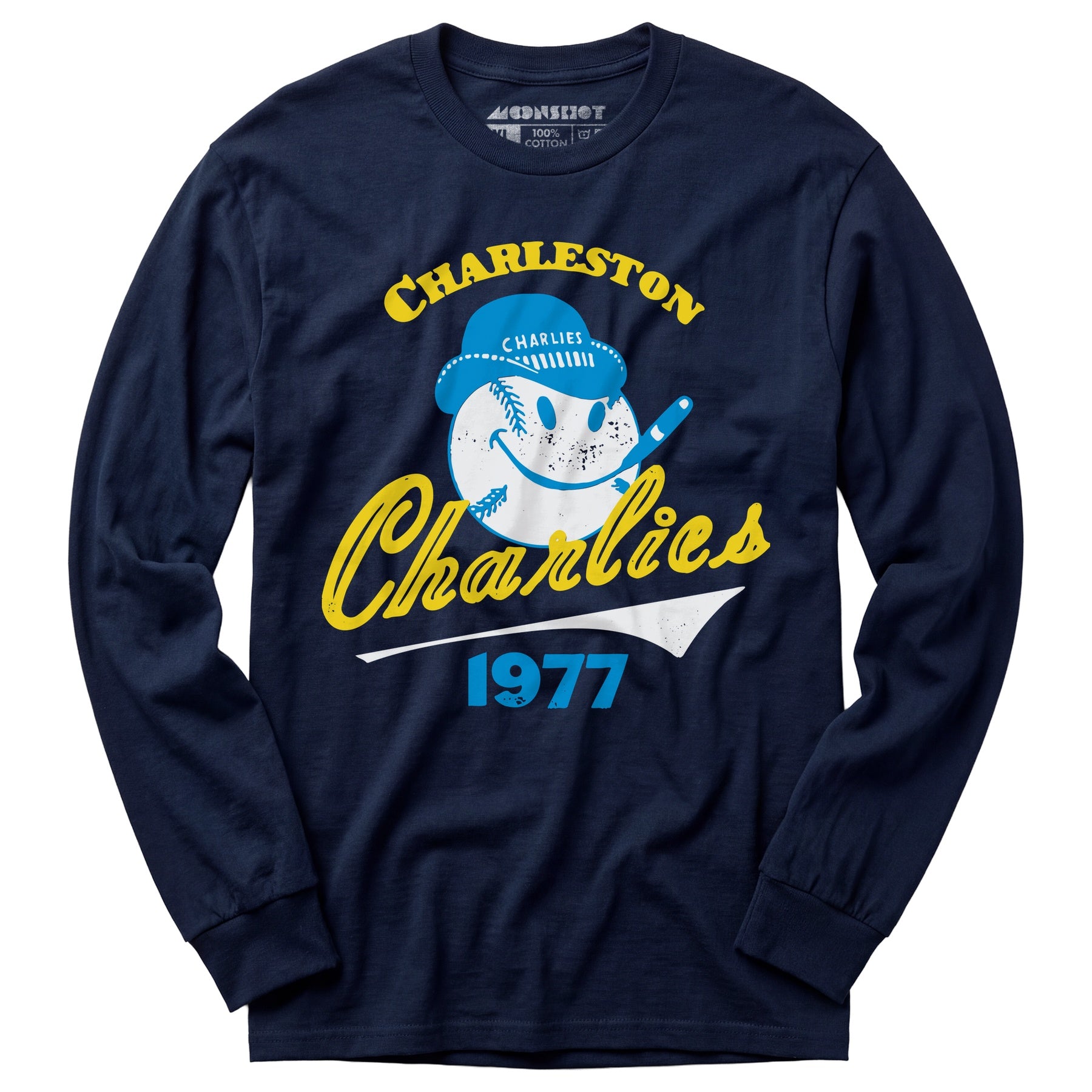 Charleston Charlies - West Virginia - Vintage Defunct Baseball Teams - Long Sleeve T-Shirt