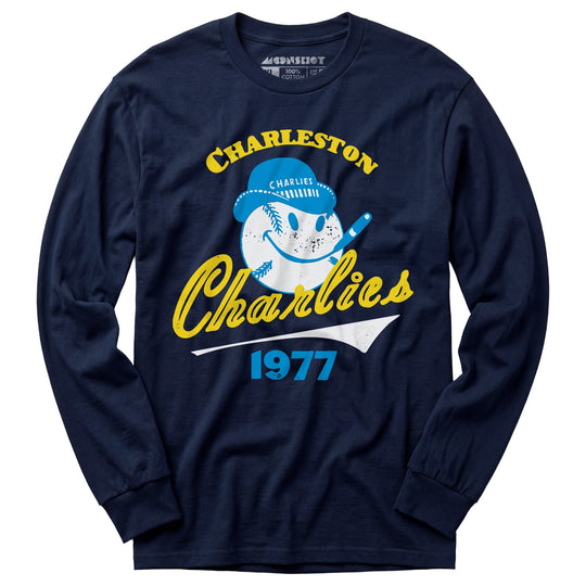 Charleston Charlies - West Virginia - Vintage Defunct Baseball Teams - Long Sleeve T-Shirt