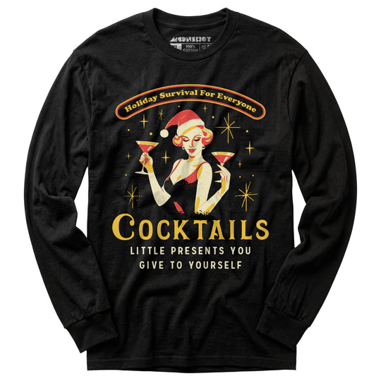 Christmas Cocktails - Long Sleeve T-Shirt