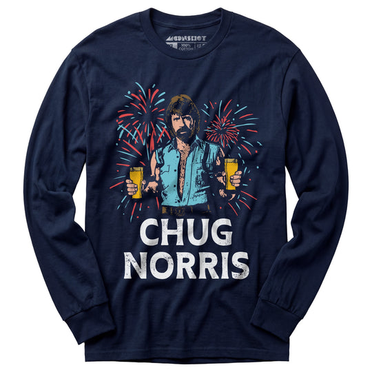 Chug Norris 4th of July - Long Sleeve T-Shirt