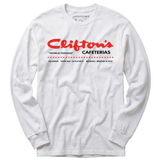 Clifton's Cafeterias - Los Angeles, CA - Vintage Restaurant - Long Sleeve T-Shirt