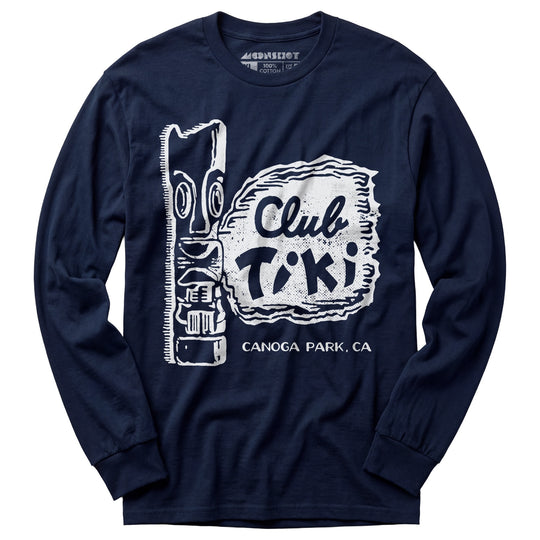Club Tiki - Canoga Park, CA - Vintage Tiki Bar - Long Sleeve T-Shirt