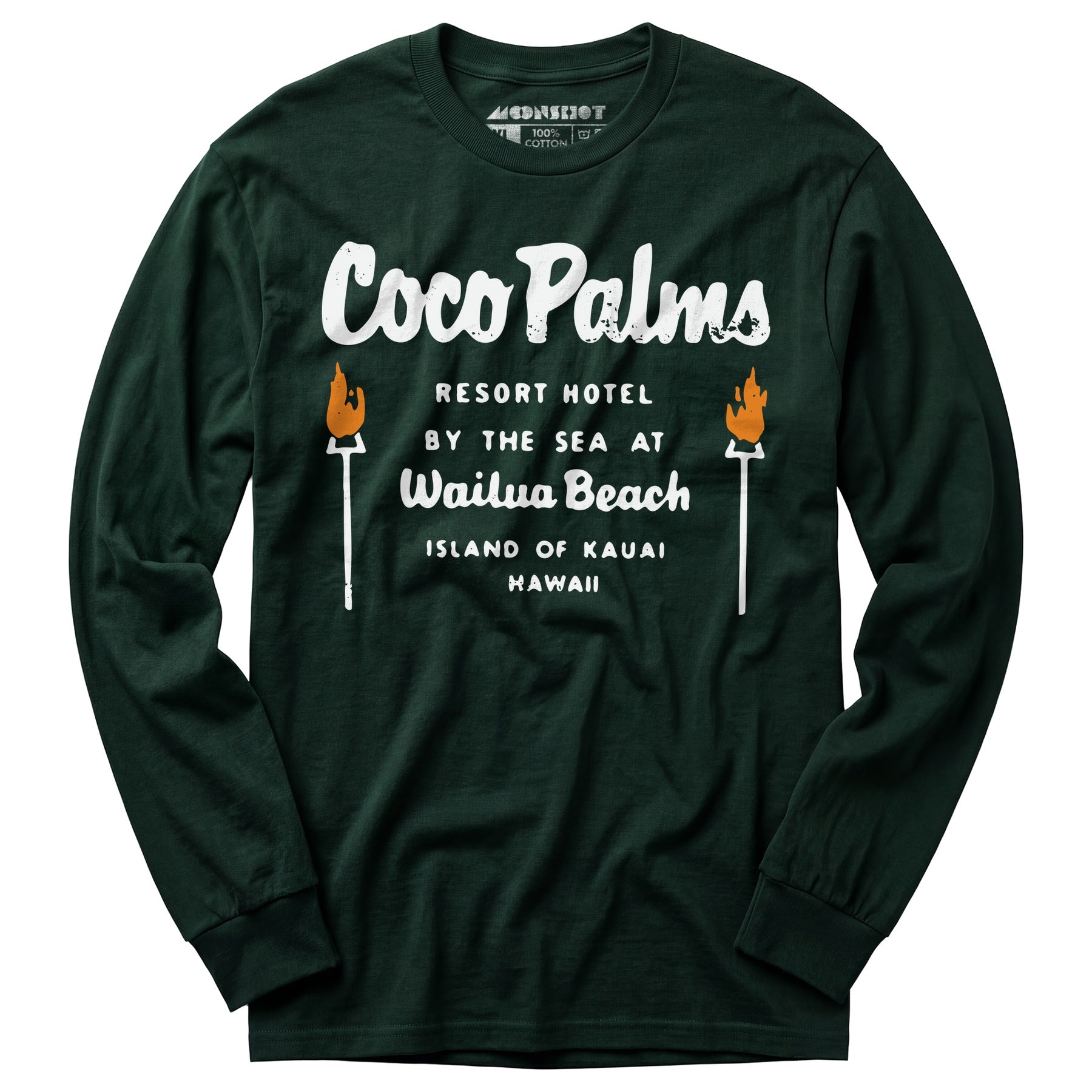 Coco Palms - Hawaii - Vintage Tiki Bar - Long Sleeve T-Shirt