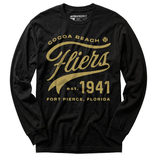 Cocoa Beach Fliers - Florida - Vintage Defunct Baseball Teams - Long Sleeve T-Shirt
