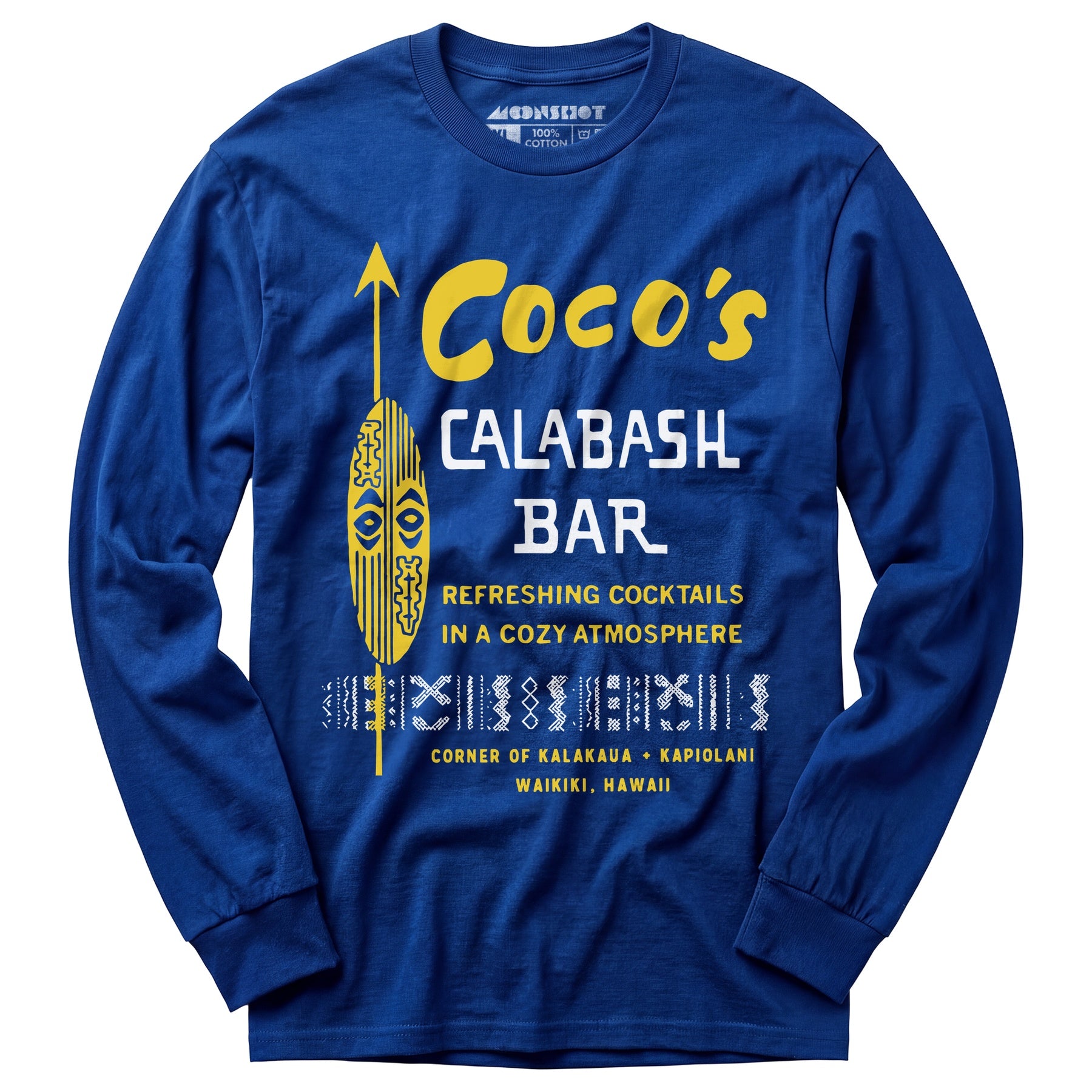 Coco's Calabash Bar - Waikiki, HI - Vintage Tiki Bar - Long Sleeve T-Shirt