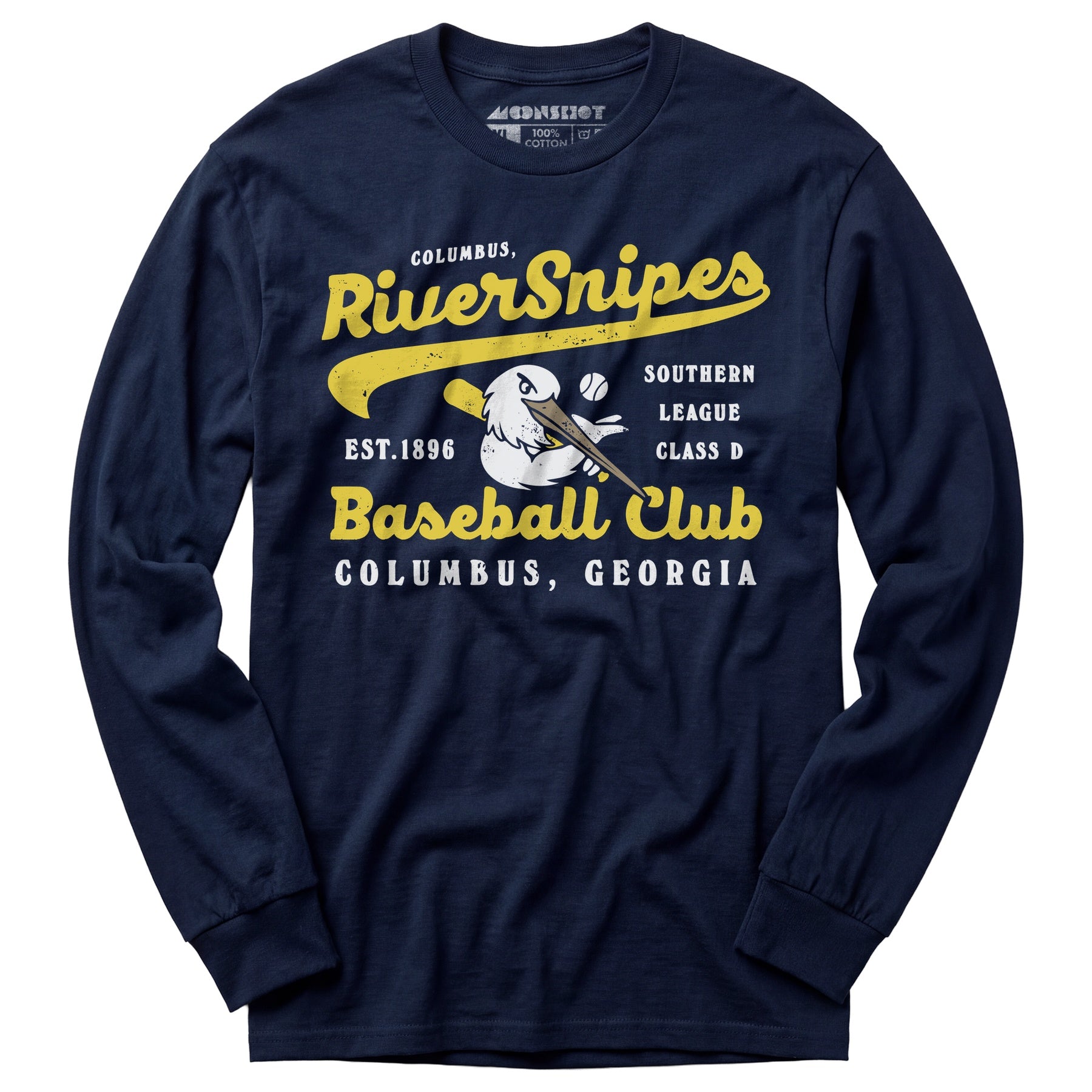 Columbus River Snipes - Georgia - Vintage Defunct Baseball Teams - Long Sleeve T-Shirt