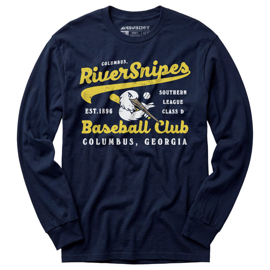 Columbus River Snipes - Georgia - Vintage Defunct Baseball Teams - Long Sleeve T-Shirt