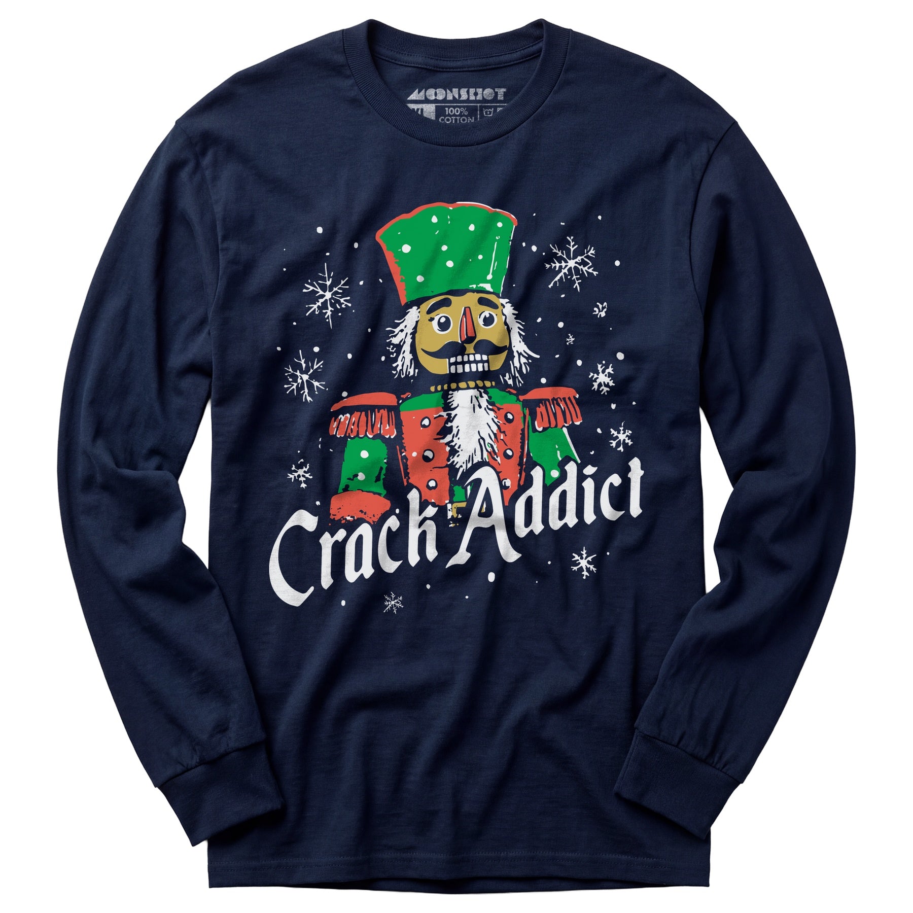 Crack Addict Nutcracker - Long Sleeve T-Shirt