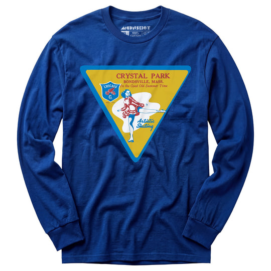 Crystal Park - Bondsville, MA - Vintage Roller Rink - Long Sleeve T-Shirt
