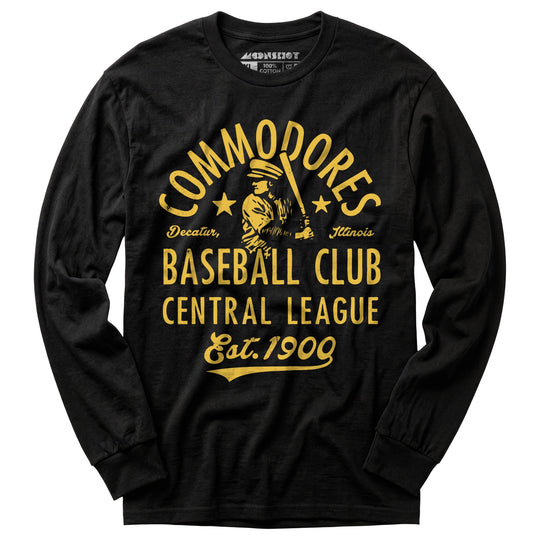 Decatur Commodores - Illinois - Vintage Defunct Baseball Teams - Long Sleeve T-Shirt