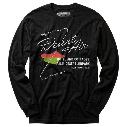 Desert Air Hotel & Cottages - Vintage Palm Springs, CA - Long Sleeve T-Shirt