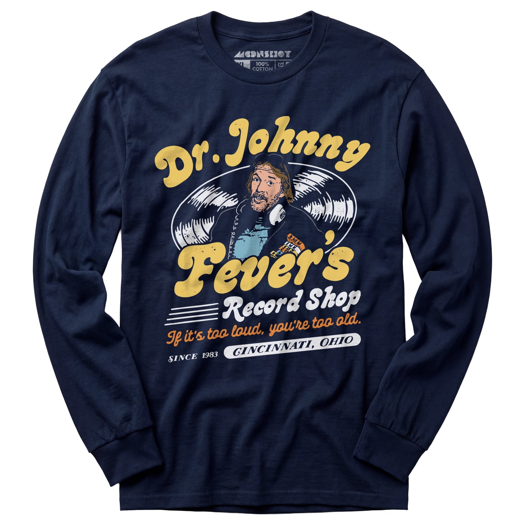 Dr. Johnny Fever's Record Shop - Long Sleeve T-Shirt
