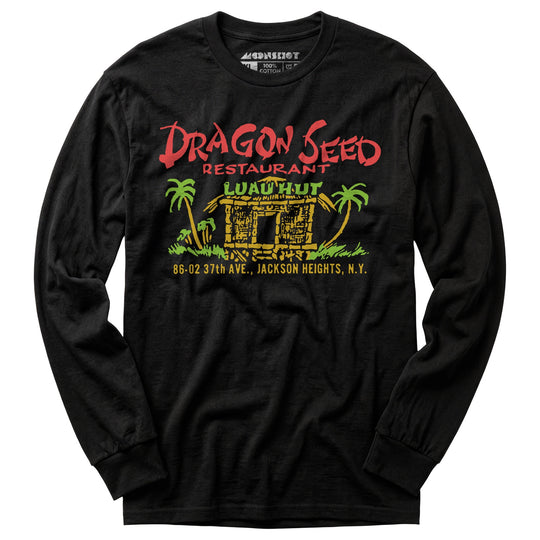 Dragon Seed Luau Hut - Jackson Heights, NY - Vintage Tiki Bar - Long Sleeve T-Shirt