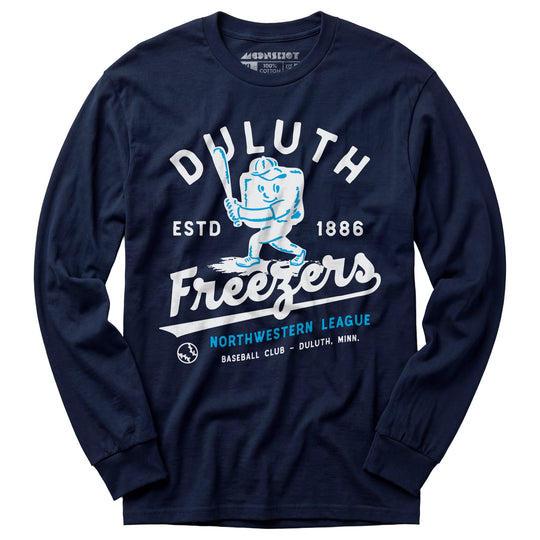 Duluth Freezers - Minnesota - Vintage Defunct Baseball Teams - Long Sleeve T-Shirt