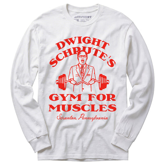 Dwight Schrute's Gym For Muscles - Long Sleeve T-Shirt