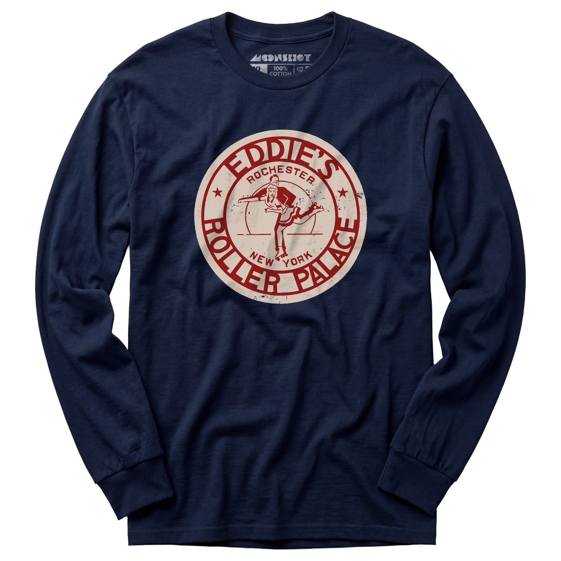Eddie's Roller Palace - Rochester, NY - Vintage Roller Rink - Long Sleeve T-Shirt