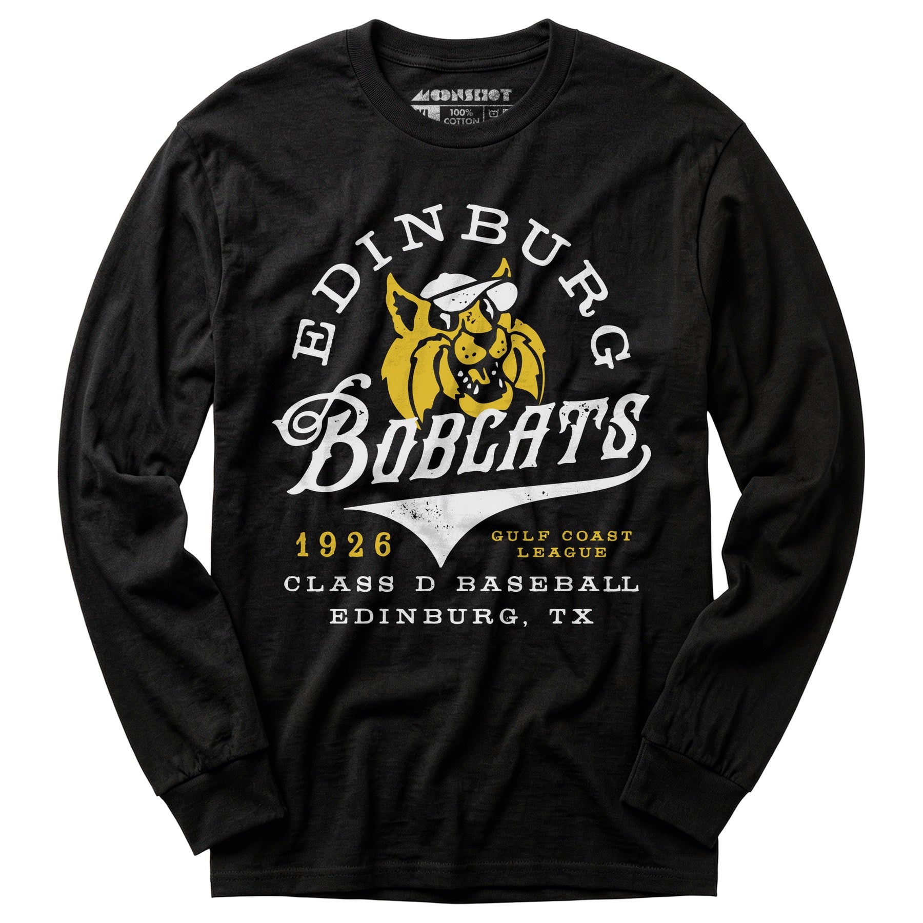 Edinburg Bobcats - Texas - Vintage Defunct Baseball Teams - Long Sleeve T-Shirt