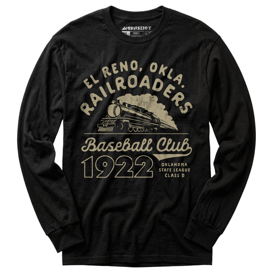 El Reno Railroaders - Oklahoma - Vintage Defunct Baseball Teams - Long Sleeve T-Shirt