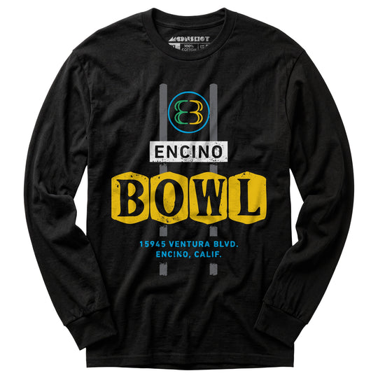 Encino Bowl - Encino, CA - Vintage Bowling Alley - Long Sleeve T-Shirt