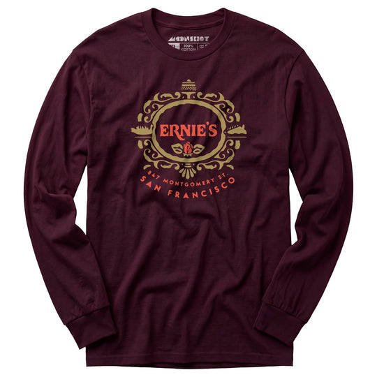 Ernie's - San Francisco, CA - Vintage Restaurant - Long Sleeve T-Shirt