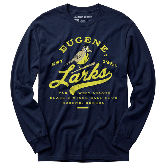 Eugene Larks - Oregon - Vintage Defunct Baseball Teams - Long Sleeve T-Shirt