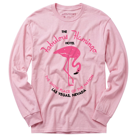 Fabulous Flamingo Hotel - Vintage Las Vegas - Long Sleeve T-Shirt