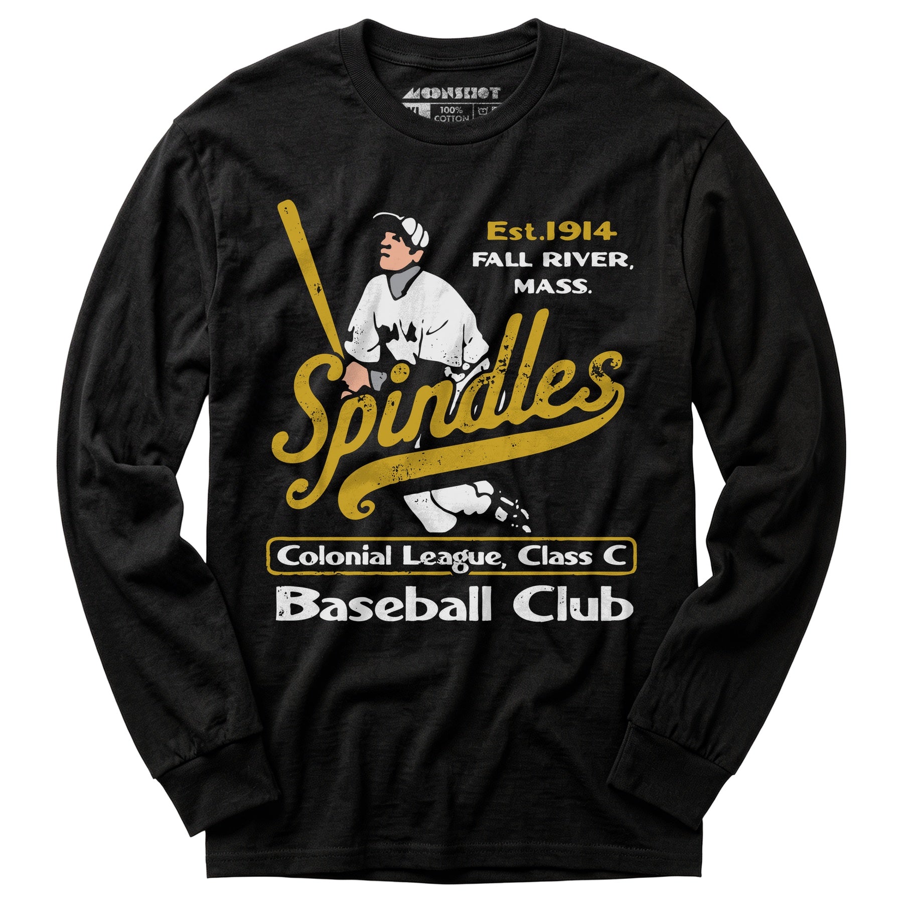 Fall River Spindles - Massachusetts - Vintage Defunct Baseball Teams - Long Sleeve T-Shirt