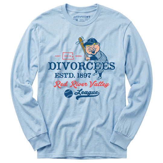Fargo Divorcees - North Dakota - Vintage Defunct Baseball Teams - Long Sleeve T-Shirt