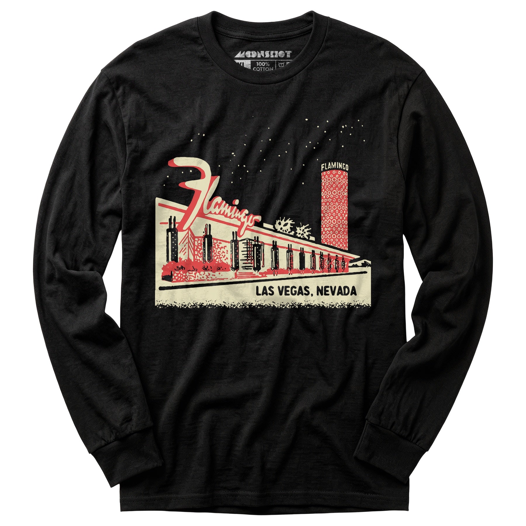 Flamingo Hotel Retro Vintage Las Vegas - Long Sleeve T-Shirt