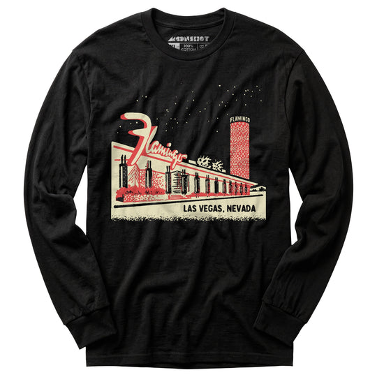 Flamingo Hotel Retro Vintage Las Vegas - Long Sleeve T-Shirt
