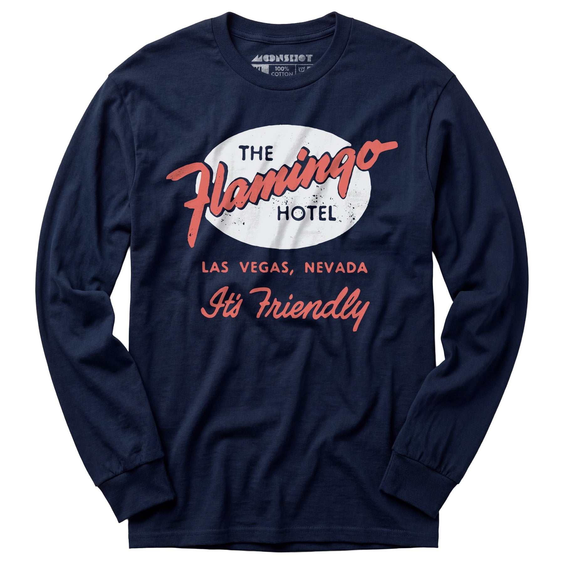 Flamingo Hotel v2 - Vintage Las Vegas - Long Sleeve T-Shirt