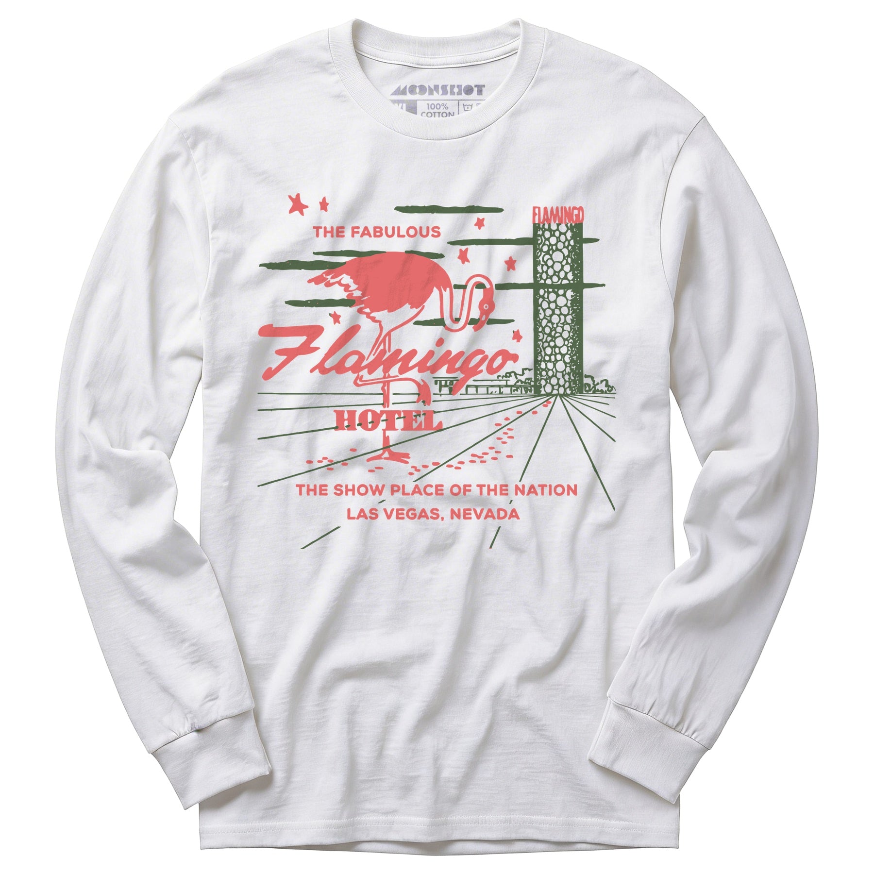 Flamingo Hotel v4 - Vintage Las Vegas - Long Sleeve T-Shirt