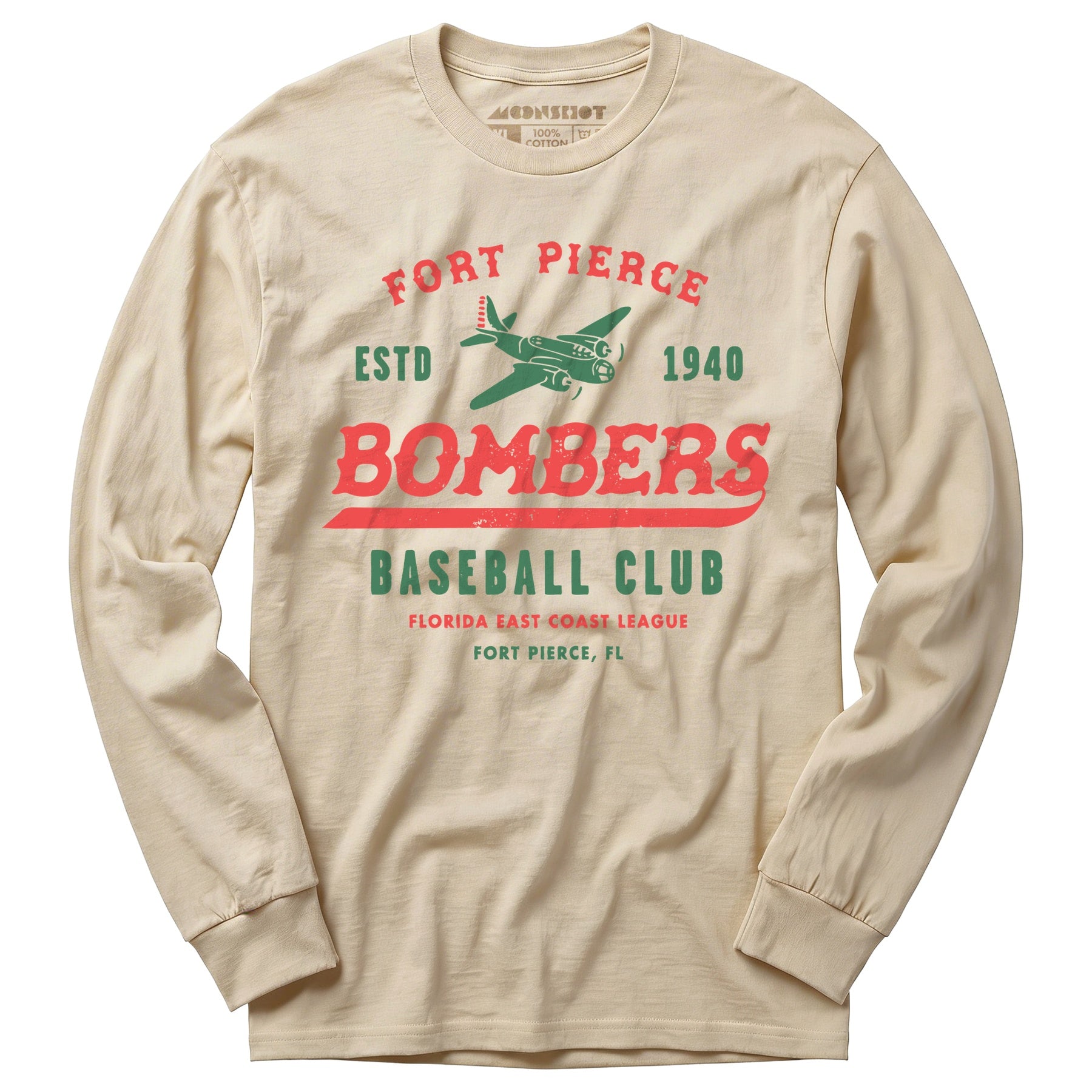 Fort Pierce Bombers - Florida - Vintage Defunct Baseball Teams - Long Sleeve T-Shirt