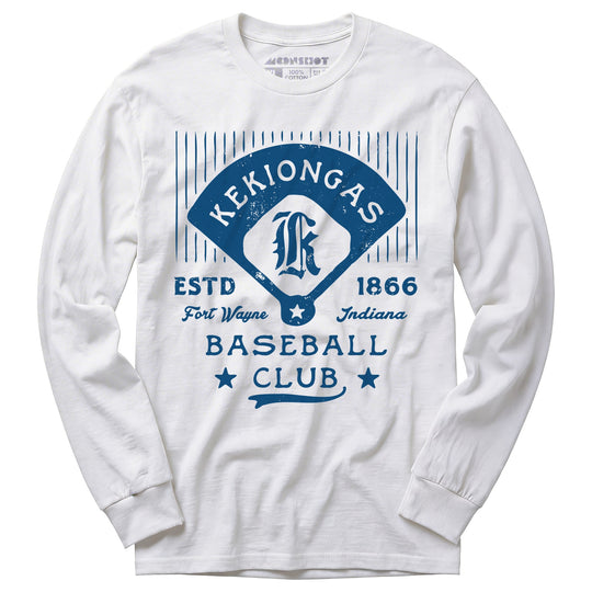 Fort Wayne Kekiongas - Indiana - Vintage Defunct Baseball Teams - Long Sleeve T-Shirt