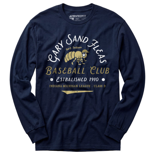Gary Sand Fleas - Indiana - Vintage Defunct Baseball Teams - Long Sleeve T-Shirt