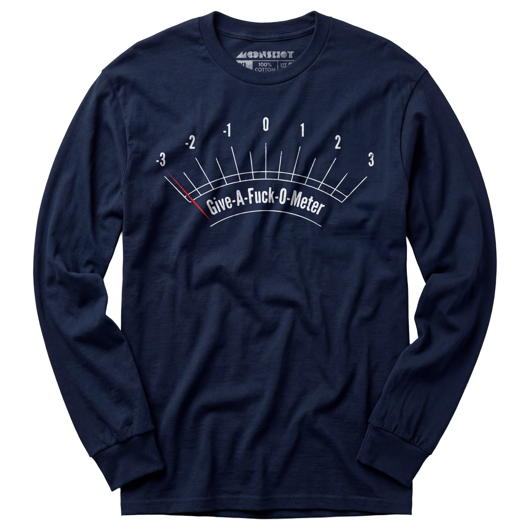 Give-a-fuck-o-meter - Long Sleeve T-Shirt