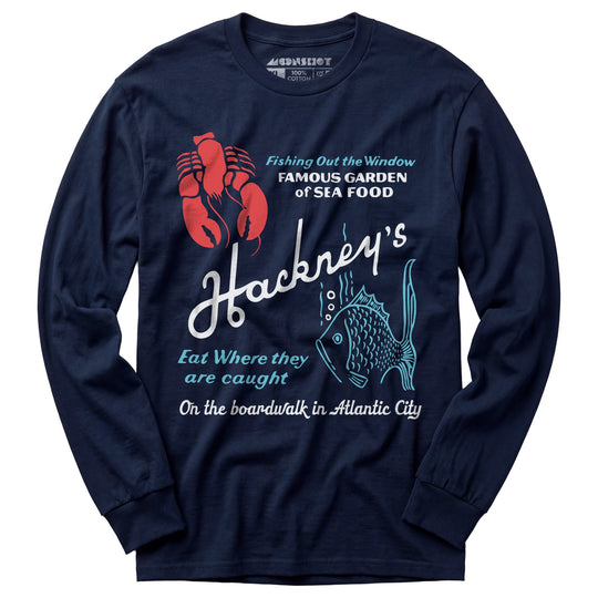 Hackney's - Atlantic City, NJ - Vintage Restaurant - Long Sleeve T-Shirt