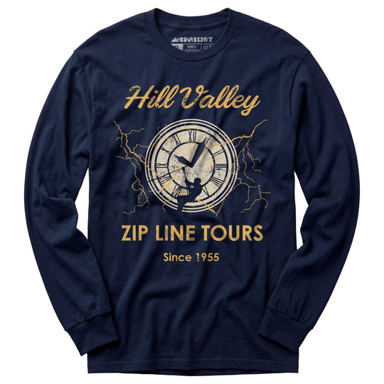 Hill Valley Zip Line Tours - Long Sleeve T-Shirt