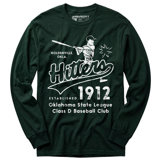 Holdenville Hitters - Oklahoma - Vintage Defunct Baseball Teams - Long Sleeve T-Shirt
