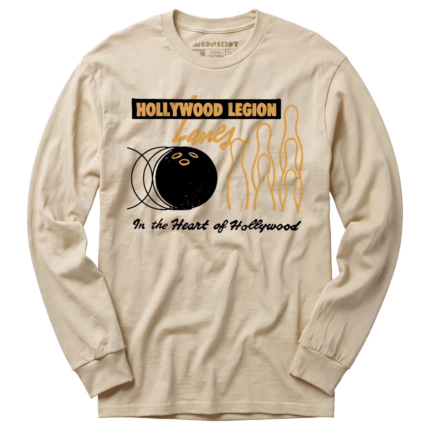 Hollywood Legion Lanes - Hollywood, CA - Vintage Bowling Alley - Long Sleeve T-Shirt