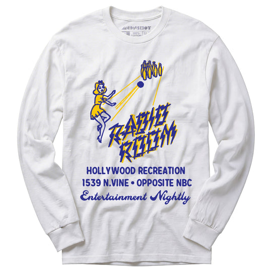 Hollywood Recreation Center - Hollywood, CA - Vintage Bowling Alley - Long Sleeve T-Shirt