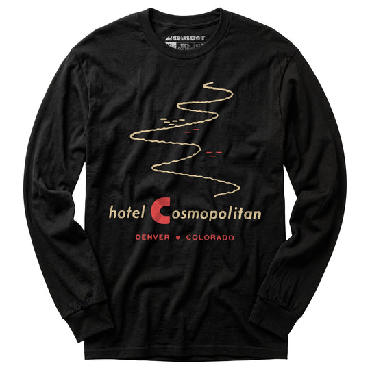 Hotel Cosmopolitan - Denver, CO - Vintage Hotel - Long Sleeve T-Shirt