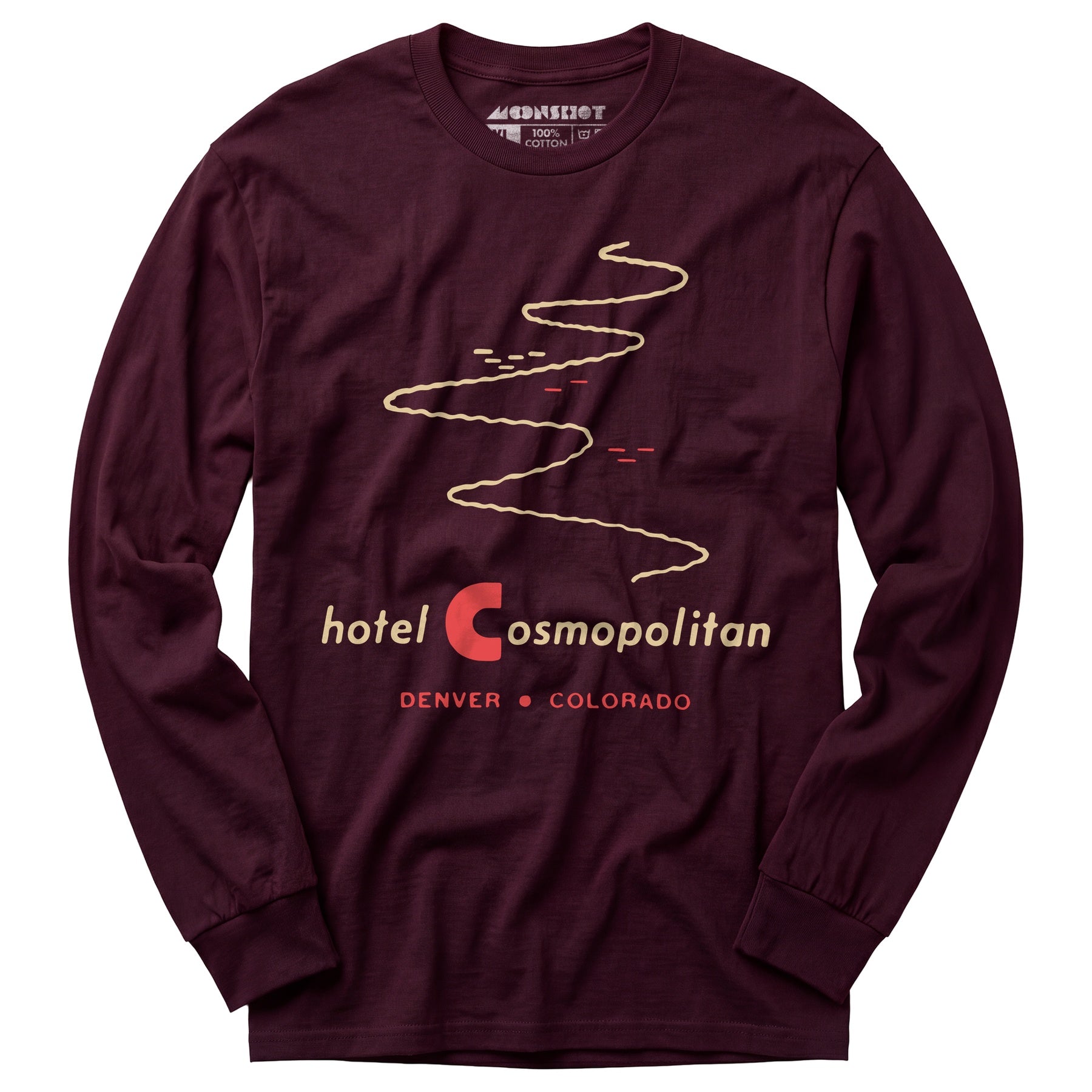 Hotel Cosmopolitan - Denver, CO - Vintage Hotel - Long Sleeve T-Shirt