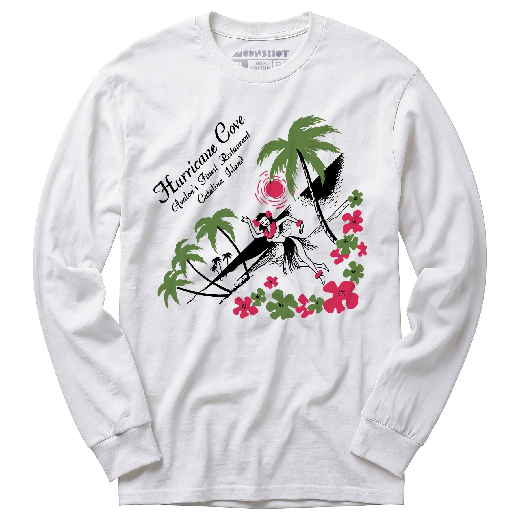 Hurricane Cove - Catalina Island, CA - Vintage Tiki Bar - Long Sleeve T-Shirt