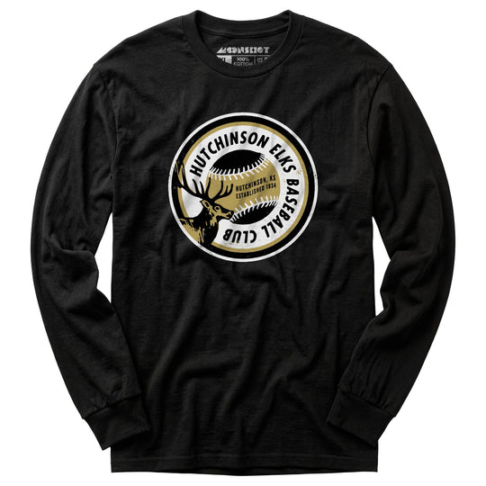 Hutchinson Elks - Kansas - Vintage Defunct Baseball Teams - Long Sleeve T-Shirt