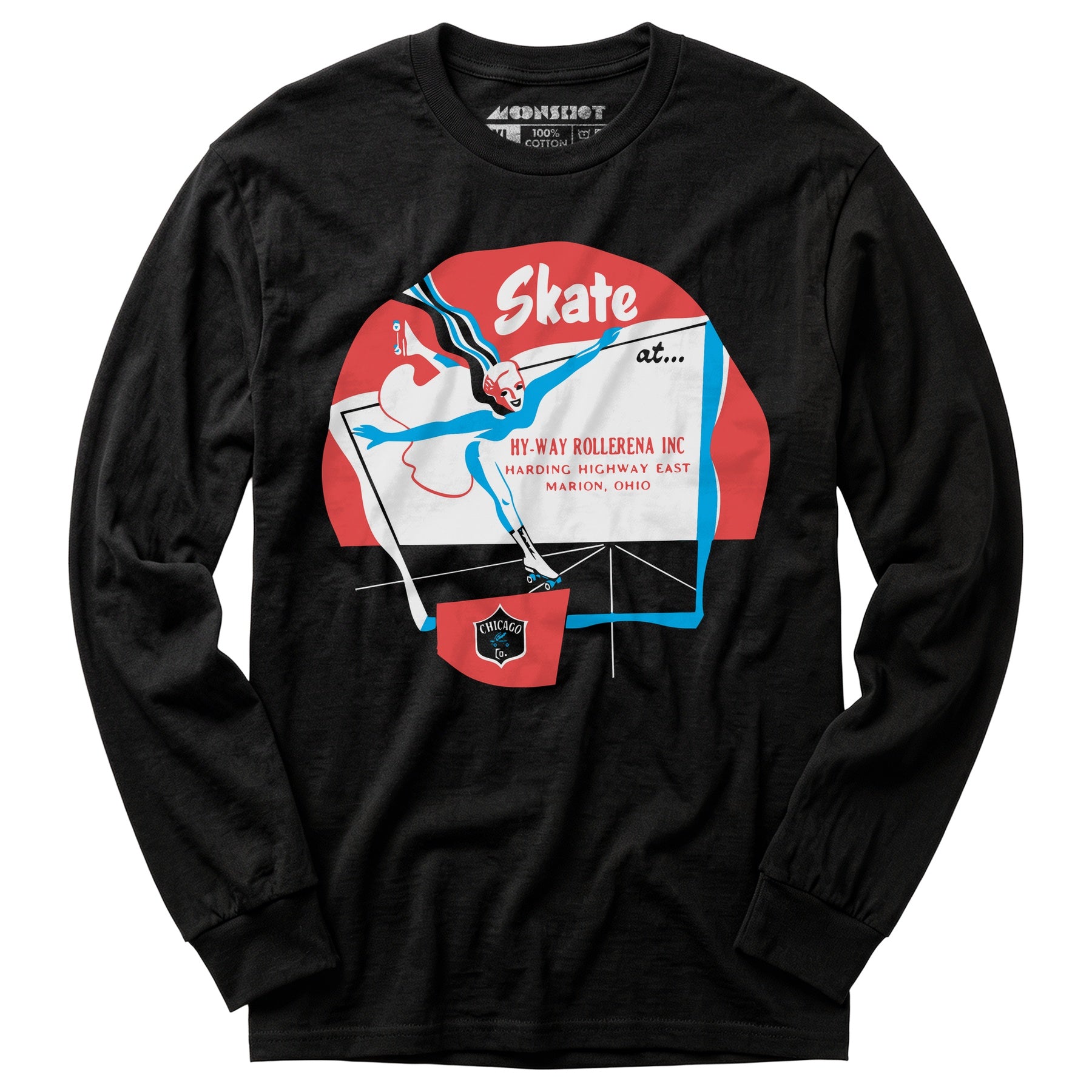 Hy-Way Rollerena - Marion, OH - Vintage Roller Rink - Long Sleeve T-Shirt